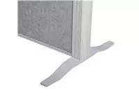 Een Scheidingswand MAUL akoestiek 100x180 2x whiteb. 1x lichtgrijs alum.frame op voet koop je bij De Joma BV