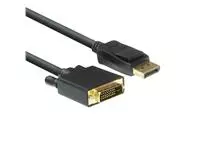 Kabel ACT DisplayPort naar DVI 1.8 meter zwart