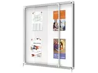 Een Binnenvitrine Nobo Premium Plus 12x A4 schuifdeur magnetisch koop je bij Kantoorboekhandel Van Atten