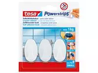 Een Haken tesa Powerstrips® SMALL Ovaal zelfklevend verwijderbaar wit koop je bij Friese Schrijfkamer