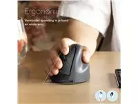 Een Muis R-Go ergonomische HE Basic wireless rechts M grijs koop je bij QuickOffice BV