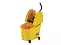 Een Mopemmer Rubbermaid Wavebrake met wringer 33liter geel koop je bij Quality Office Supplies