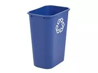 Papierbak Rubbermaid recycling groot 39L blauw