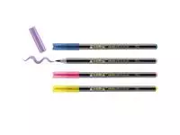 Brushpen edding 1340 glitter assorti set à 4 stuks