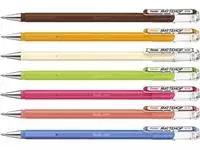 Een Gelschrijver Pentel K110 Mattehop Fun Original medium assorti blister à 7 stuks koop je bij Deska Alles voor Kantoor