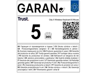 Een Toetsenbord Trust Ody II draadloos + muis AZERTY 25363 koop je bij Kantoorenthuis.nl