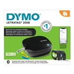 Een Labelprinter Dymo LetraTag 200B draagbaar bluetooth 12mm zwart promopack koop je bij De Joma BV