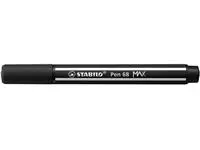 Een Viltstift STABILO Pen 68/46 Max zwart koop je bij De Joma BV