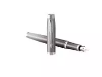 Een Vulpen Parker IM Rituals grey CT medium koop je bij Kantorice office & business supplies