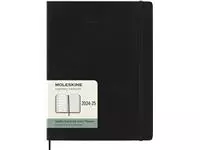 Een Agenda 2024/2025 Moleskine 18M Planner Weekly 7dagen/1pagina extra large sc black koop je bij De Joma BV