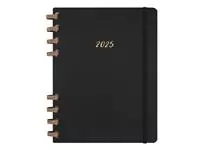 Life planner 2025 Moleskine 12M Spiral 7dagen/2pagina's extra large hc black