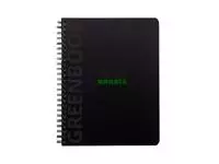 Een Notitieboek Rhodia Greenbook A5 lijn 6-gaats 180 pagina's 90gr zwart koop je bij Clippz! Office Supplies