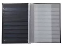 Postzegelalbum Exacompta 22.5x30.5cm 16 zwarte pagina's zwart