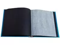 Een Fotoalbum Exacompta 29x32cm 60 zwarte pagina's Néo Déco blauw koop je bij De Joma BV