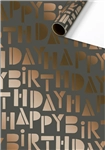 Een Inpakpapier Stewo Happy Birthday 200x70cm assorti koop je bij De Joma BV