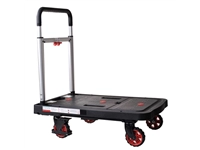 Transportkar Pavo platform trolley inklapbaar 137kg zwart