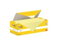 Een Memoblok 3M Post-it 654-CY 76x76mm geel voordeelpak koop je bij Clippz! Office Supplies