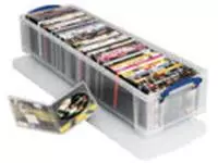 Een Opbergbox Really Useful 22 liter 800x255x155mm transparant wit koop je bij De Joma BV