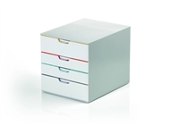 Een Ladenbox Durable Varicolor 4 laden mix kleur koop je bij Clippz! Office Supplies