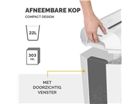 Een Papiervernietiger Fellowes Powershred LX65 snippers 4x40mm wit koop je bij Zevenbergen de project- en kantoorinrichters bv