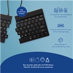 Een Toetsenbord R-Go Split Break QWERTY WL zwart koop je bij Kantorice office & business supplies