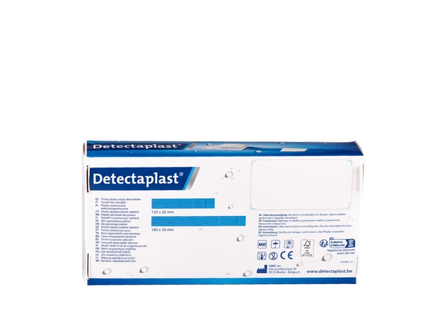 Waterafstotende blauwe pleister Detectaplast 180x20mm