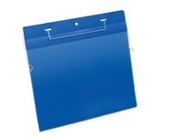 Een Documenthoes Durable A4 met ophangbeugel liggend blauw 50 stuks koop je bij Clippz! Office Supplies