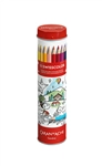 Een Kleurpotlood Caran d'ache Swisscolor met poster koker à 18 kleuren koop je bij Kantoorboekhandel Van Atten