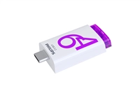 Een USB Stick Philips Click USB-C 64GB Magic Purple koop je bij Continu Kantoor