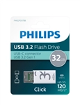 USB Stick Philips Click USB-C 32GB Shadow Grey