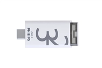 Een USB Stick Philips Click USB-C 32GB Shadow Grey koop je bij De Joma BV