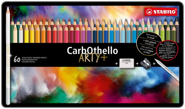 Een Kleurpotloden STABILO CarbOthello kalkpastel assorti blik à 60 stuks koop je bij Avoux