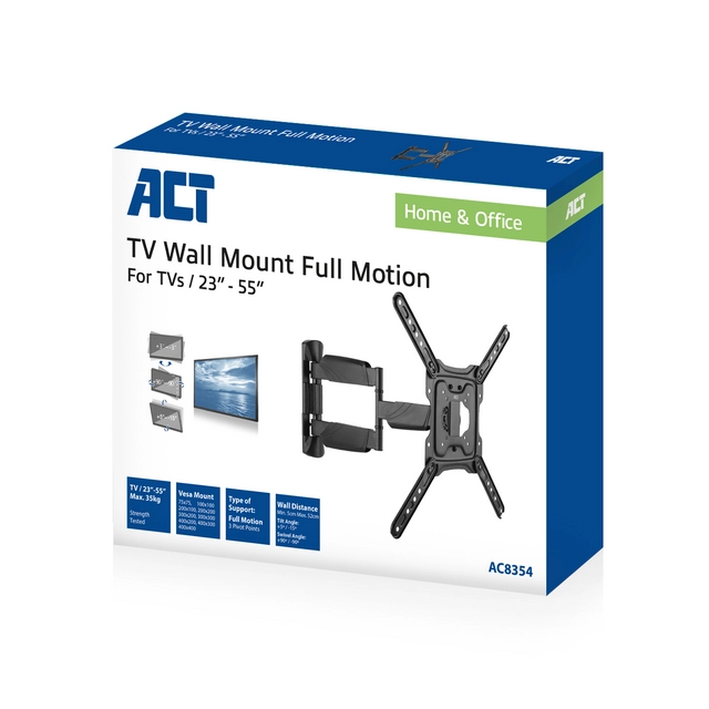 Een TV wandsteun ACT Full motion 23 tot 55 inch VESA koop je bij Company Supplies