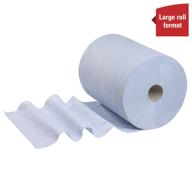 Een Poetsrol WypAll L20 2-laags 32,5cmx190m 500vel blauw 7301 koop je bij Company Supplies