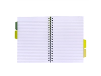 Projectboek Pukka Pad Recycled B5 lijn 4-tabs 200 pagina's 80gr groen