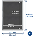 Een Kliklijst Europel Economy A2 zilver koop je bij Quality Office Supplies