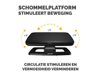 Een Voetensteun Fellowes Hana LT zwart koop je bij "De Waal" Kantoor Efficiency