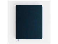 Notitieboek de KEMPEN Silence 171x220mm blanco 192 pagina's 90gr donkerblauw