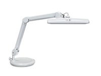 Een Werkpleklamp MAUL Intro LED dimbaar op voet wit koop je bij Romijn Office Supply