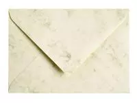 Een Envelop Papicolor C6 114x162mm marble ivoor koop je bij De Joma BV