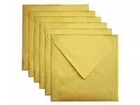 Een Envelop Papicolor 140x140mm metallic goud koop je bij De Joma BV