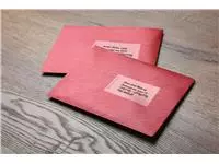 Een Etiket Rillprint 70x37mm mat transparant 600st koop je bij All Office Kuipers BV