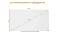 Een Glasbord Nobo Impresssion Pro 99,3x55,9cm briljant wit koop je bij Egner kantoorspecialisten