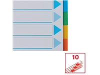 Een Tabbladen Esselte Standaard A4 10-delig karton 11-rings met voorblad assorti koop je bij QuickOffice BV