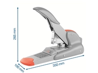 Een Nietmachine Rapid Supreme duax heavy duty 170 vel zilver/oranje koop je bij Quality Office Supplies