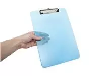 Een Klembord MAUL A4 staand transparant PS neon blauw koop je bij De Joma BV