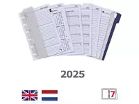 Agendavulling 2025 Kalpa Pocket jaardoos 7dagen/2pagina'