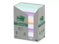 Een Memoblok Post-it 655-RPT 76x127mm recycled rainbow pastel koop je bij De Joma BV