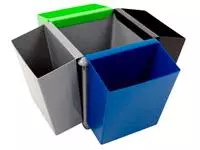 Een Inzetbak voor vierkante tapse papierbak groen koop je bij All Office Kuipers BV