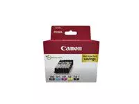 Een Inktcartridge Canon PGI-580 + CLI-581 2x zwart + 3 kleuren koop je bij QuickOffice BV